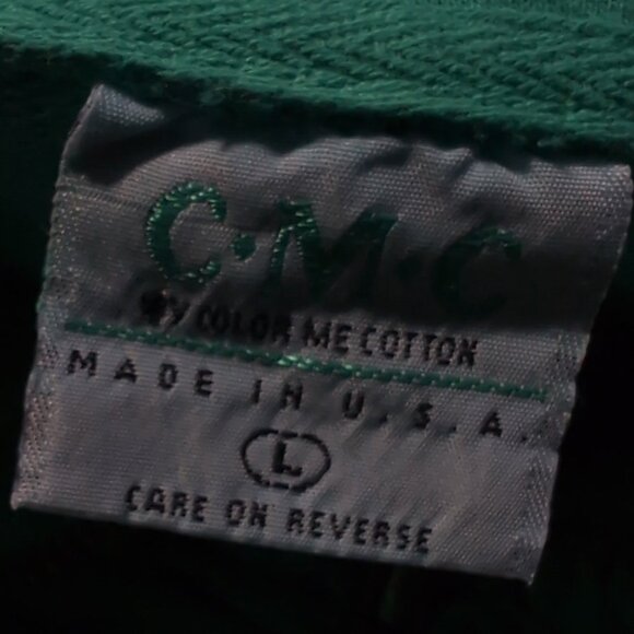 VTG C.M.C. Color Me Cotton Jacket Teal Women's Size M-L - Picture 4 of 6